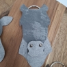 Schlüsselanhänger Kunstleder Kuh Pferd Schwein