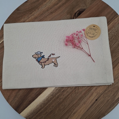 Küchenhandtuch Geschirrtuch Dackel