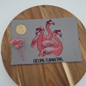Küchenhandtuch Geschirrtuch Flamingo