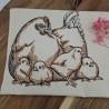 Küchenhandtuch Geschirrtuch Hühner Huhn Küken