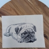 Küchenhandtuch Geschirrtuch Hund Mops