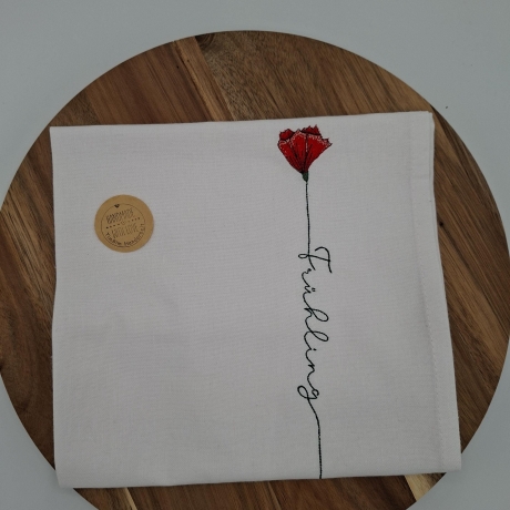 Küchenhandtuch Geschirrtuch Mohnblume Frühling