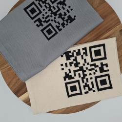 Küchenhandtuch Geschirrtuch QR Code