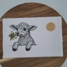 Küchenhandtuch Geschirrtuch Schaf Lamm Frühling