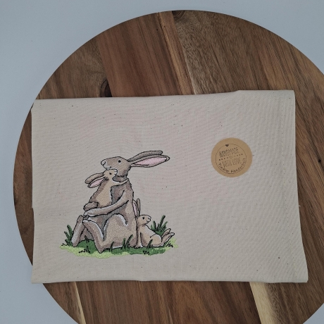Küchenhandtuch Geschirrtuch Hase