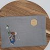 Küchenhandtuch Geschirrtuch Maus Schneeglöckchen Frühling