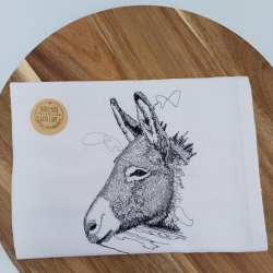 Küchenhandtuch Geschirrtuch Esel