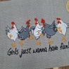 Küchenhandtuch Geschirrtuch Huhn Hühner