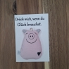 Schlüsselanhänger Taschenbaumler Schwein Glück