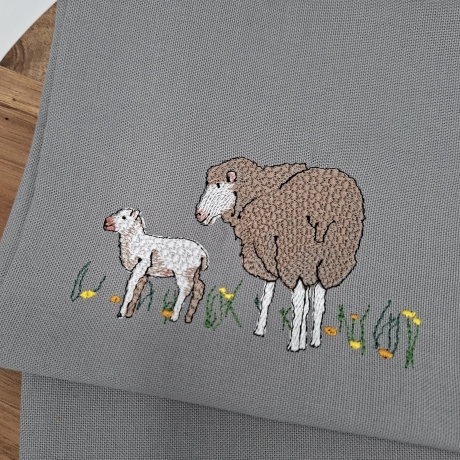 Küchenhandtuch Geschirrtuch Schaf Lamm