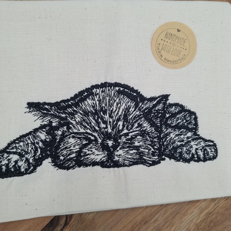Küchenhandtuch Geschirrtuch Katze