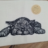 Küchenhandtuch Geschirrtuch Katze