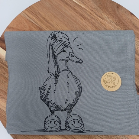Küchenhandtuch Geschirrtuch Gans Ente Wellness Spa