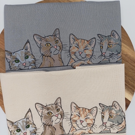 Küchenhandtuch Geschirrtuch Katzen