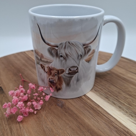 Kaffeetasse Tasse Kuh Schottisches Hochlandrind