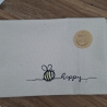 Küchenhandtuch Geschirrtuch Biene Spruch