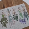 Küchenhandtuch Geschirrtuch Blumen Kräuter