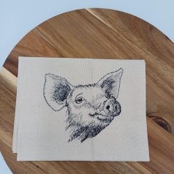 Küchenhandtuch Geschirrtuch Schwein