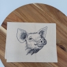 Küchenhandtuch Geschirrtuch Schwein