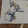 Küchenhandtuch Geschirrtuch Ziege Blumen