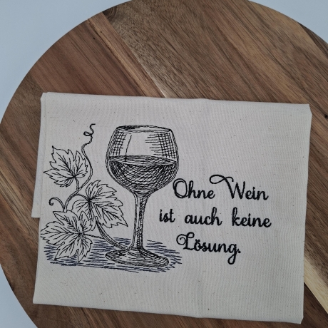 Küchenhandtuch Geschirrtuch Wein Trauben
