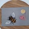 Küchenhandtuch Geschirrtuch Hummel