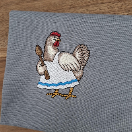 Küchenhandtuch Geschirrtuch Hühner Huhn Hahn