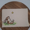 Küchenhandtuch Geschirrtuch Hase Stern