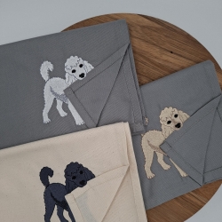 Küchenhandtuch Geschirrtuch Pudel Hund