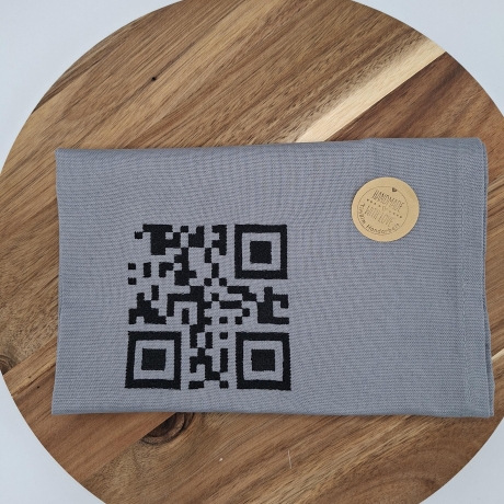 Küchenhandtuch Geschirrtuch QR Code