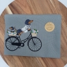 Küchenhandtuch Geschirrtuch Dackel Fahrrad