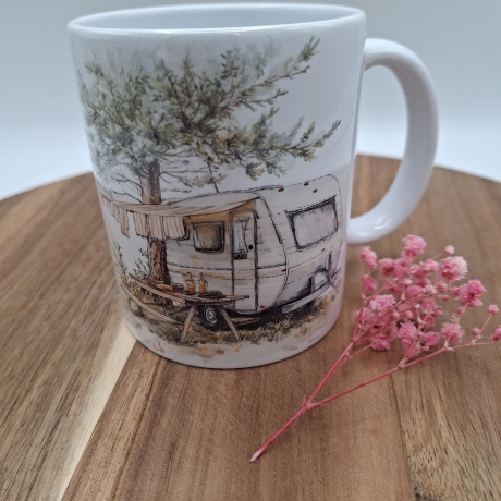 Kaffeetasse Tasse Wohnwagen Camping