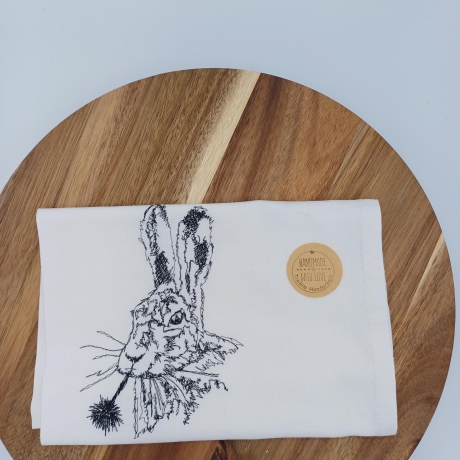 Küchenhandtuch Geschirrtuch Hase