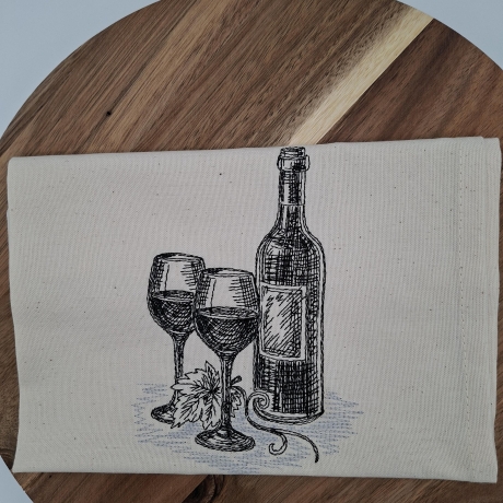 Küchenhandtuch Geschirrtuch Wein Trauben