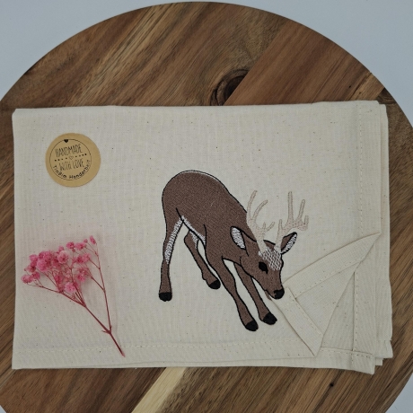 Küchenhandtuch Geschirrtuch Hirsch