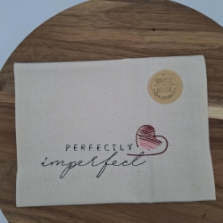 Küchenhandtuch Geschirrtuch Perfekt-Unperfekt Spruch Herz