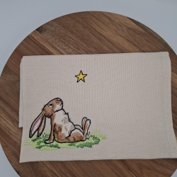 Küchenhandtuch Geschirrtuch Hase Stern