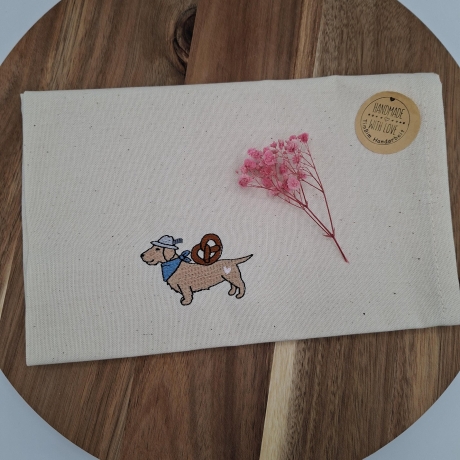 Küchenhandtuch Geschirrtuch Dackel