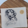 Küchenhandtuch Geschirrtuch Hund Knochen