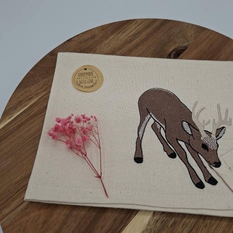 Küchenhandtuch Geschirrtuch Hirsch