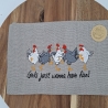 Küchenhandtuch Geschirrtuch Huhn Hühner