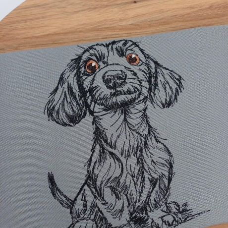 Küchenhandtuch Geschirrtuch Dackel Hund