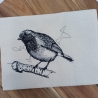 Küchenhandtuch Geschirrtuch Rotkehlchen Vogel