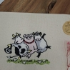 Küchenhandtuch Geschirrtuch Schwein Schaf Kuh Freunde