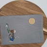 Küchenhandtuch Geschirrtuch Maus Schneeglöckchen Frühling