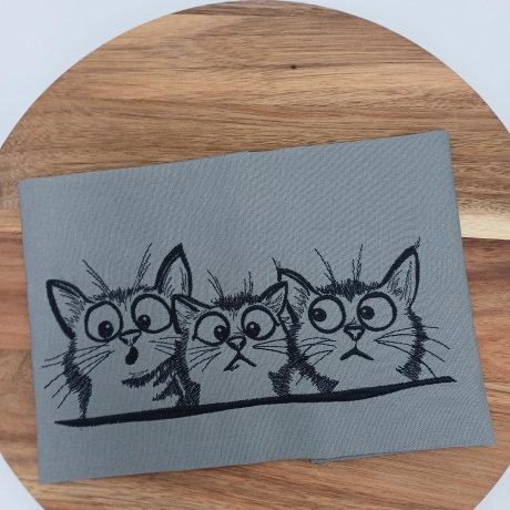 Küchenhandtuch Geschirrtuch Katzen