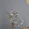Küchenhandtuch Geschirrtuch Maus Krokus