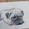 Küchenhandtuch Geschirrtuch Hund Mops