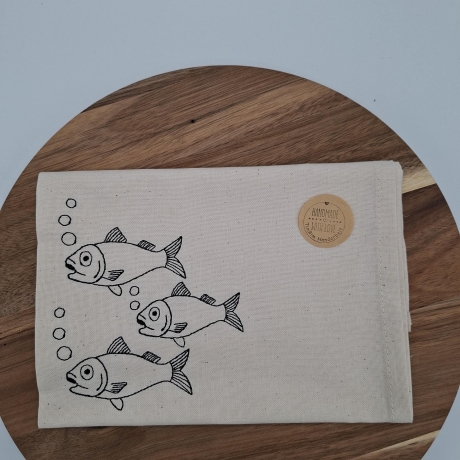 Küchenhandtuch Geschirrtuch Fische