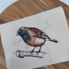 Küchenhandtuch Geschirrtuch Rotkehlchen Vogel
